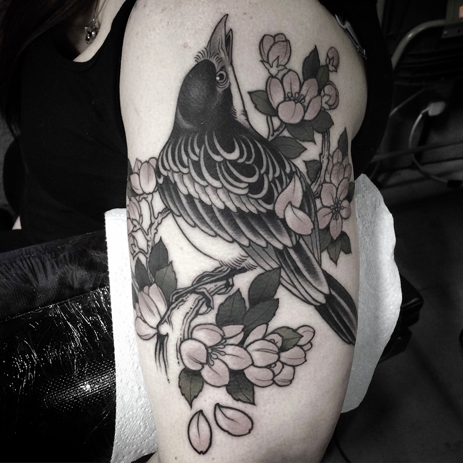 Bird Tattoo by Ro Thorpe  Neotraditional style  Inkablycouk