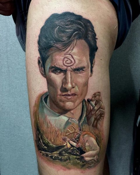 True Detective - Matthew McConaughey Tattoo by Endre Szabo ...