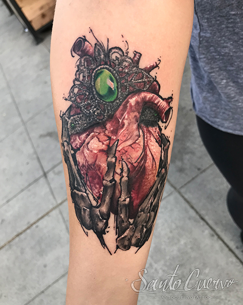 Biomechanical Tattoo Heart - Best Tattoo Ideas Gallery