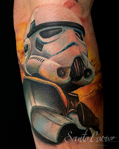 Stormtrooper helmet tattoo by Timur Lysenko  Post 12698