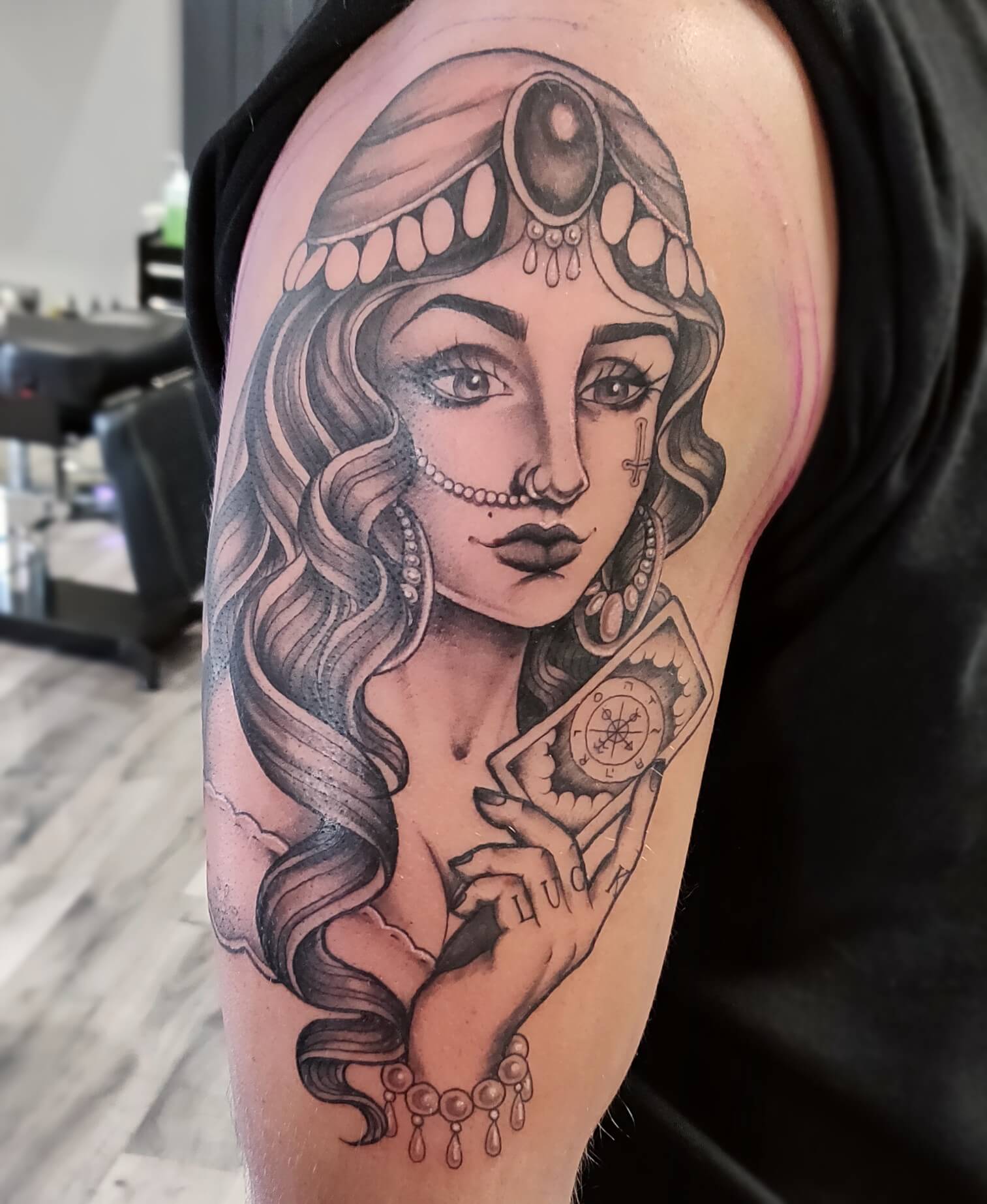 Gypsy girl tattoo by Myke Chambers TattooNOW