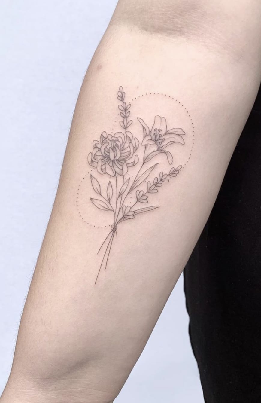 Semi-Permanent Fine Line Lavender Tattoo - Set of 2 – Tatteco