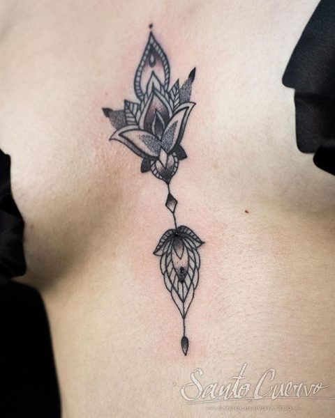 Tattoo uploaded by Stephanie Bolton  sternum ornate rose mandala   Tattoodo