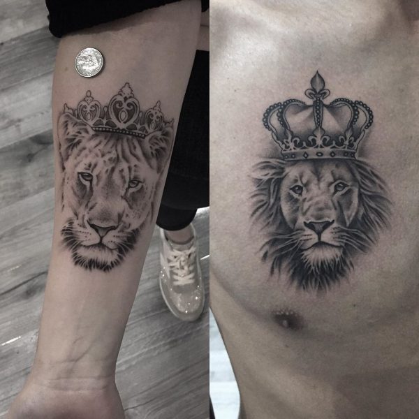 6x Crown Designs King and Queen Royal Black Logo Temporary Sticker  Waterproof Tattoo Art  PoshCadillac